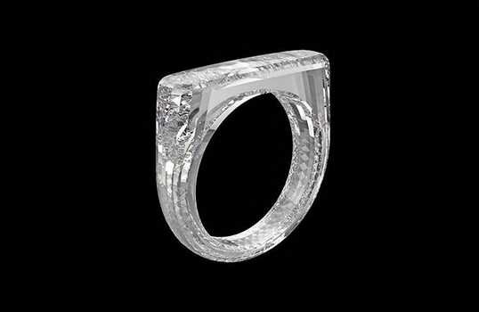 Кольцо из цельного бриллианта Apple 