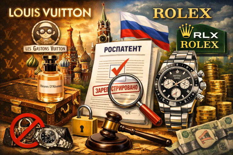 Louis Vuitton и Rolex зарегистрировали новые товарные знаки в России