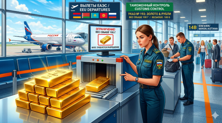 Золотой стандарт контроля: с 1 мая вывоз слитков из России станет возможен только по спецразрешениям