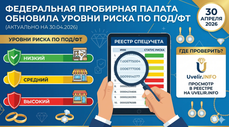 Федеральная пробирная палата обновила уровни риска по ПОД/ФТ: проверьте свой статус