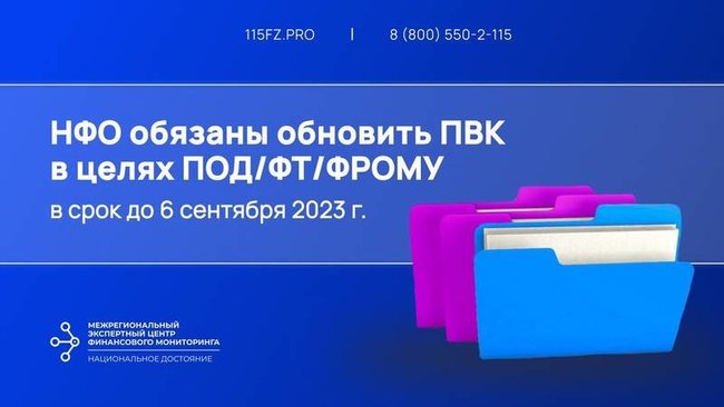 Ломбарды обязаны обновить ПВК в целях ПОД/ФТ/ФРОМУ в срок до 6 сентября 2023