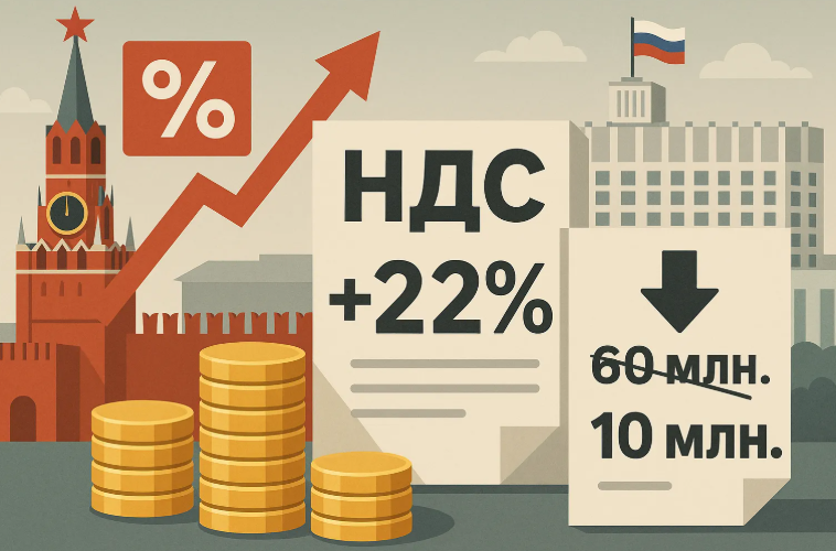 Правительство РФ рассматривает повышение НДС и снижение лимита освобождения от налога