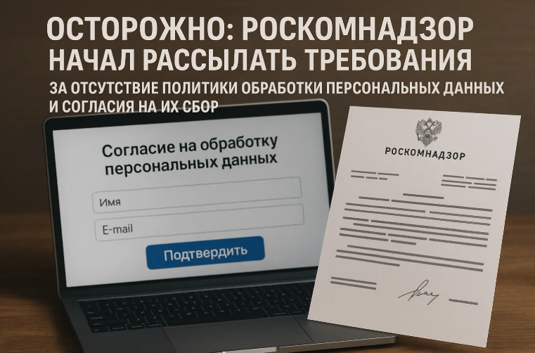 Роскомнадзор начал рассылать требования за отсутствие политики обработки персональных данных и согласия на их сбор