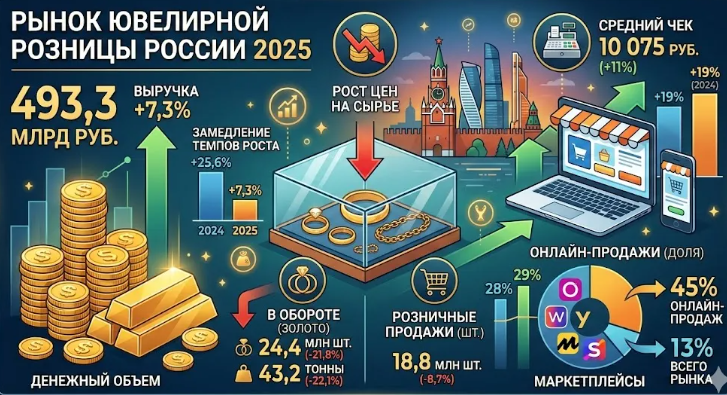 Ювелирный рынок России в 2025 году