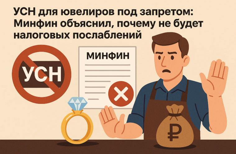 Минфин против отмены запрета на УСН для ювелиров и повышения порога выручки для освобождения от НДС