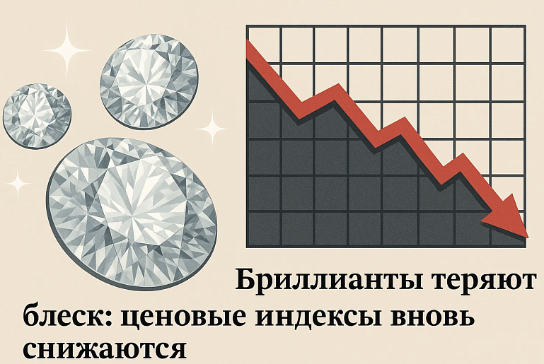 Бриллианты теряют блеск: ценовые индексы вновь снижаются
