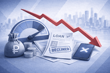 Одобрение микрозаймов упало до минимума с 2022 года