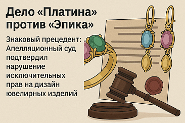 Апелляционный суд подтвердил нарушение исключительных прав на дизайн ювелирных изделий