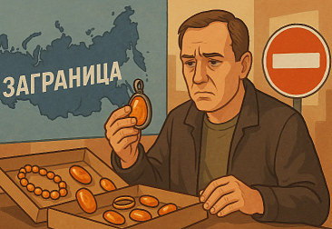 Почему калининградским янтарщикам трудно продавать в России