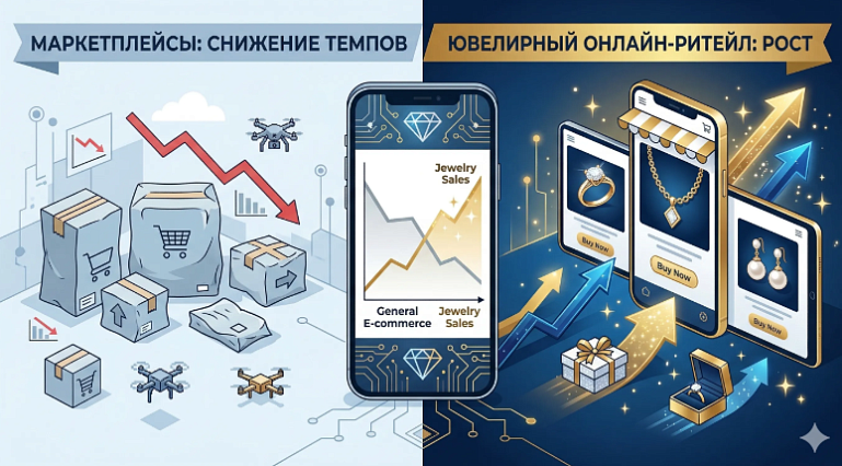 Маркетплейсы сбавляют обороты, но ювелирный онлайн-ретейл на подъеме