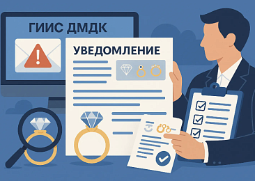 Субъекты спецучета получили уведомление от Федеральной пробирной палаты в ГИИС ДМДК о необходимости сверки данных