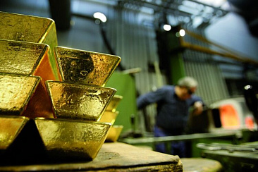 Предприятия России в январе-июле увеличили производство золота на 4,2%