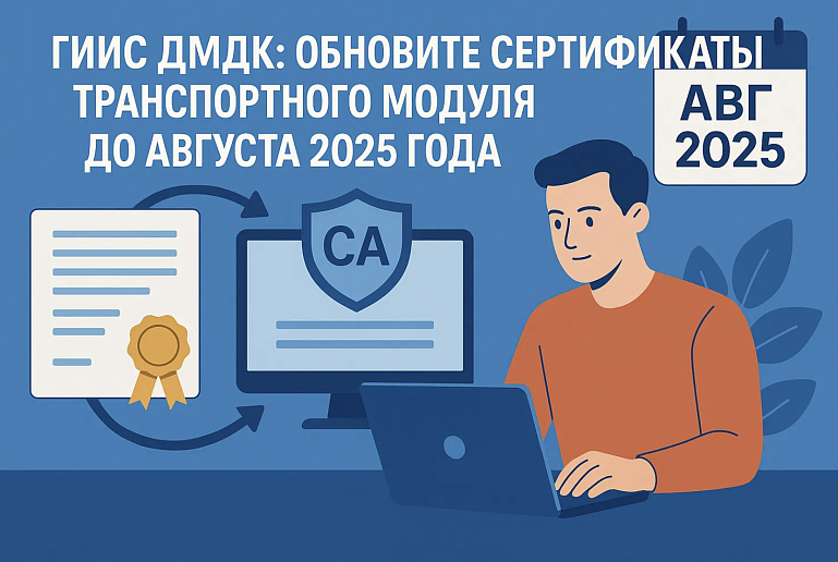 ГИИС ДМДК: Обновите сертификаты Транспортного Модуля до августа 2025 года