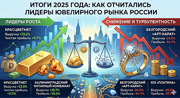 Итоги 2025 года: как отчитались лидеры ювелирного рынка России